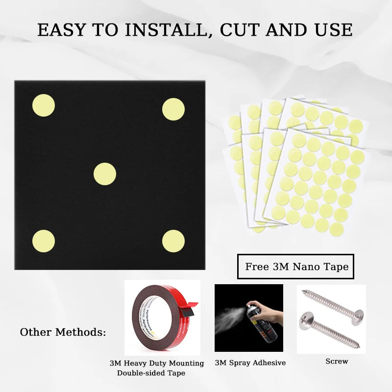 TOUO 6-48 Pack Acoustic Panels Sound Proof Foam Panels Wall Soundproofing Acoustic Foam Panels  Flame Retardant