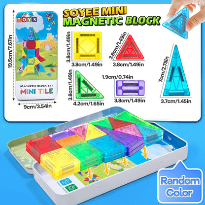 DIY Magnetic Blocks Construction Set Mini 3D Magnetic Blocks Montessori Educational Toys For Kids Gifts 28/36/43PCS.
