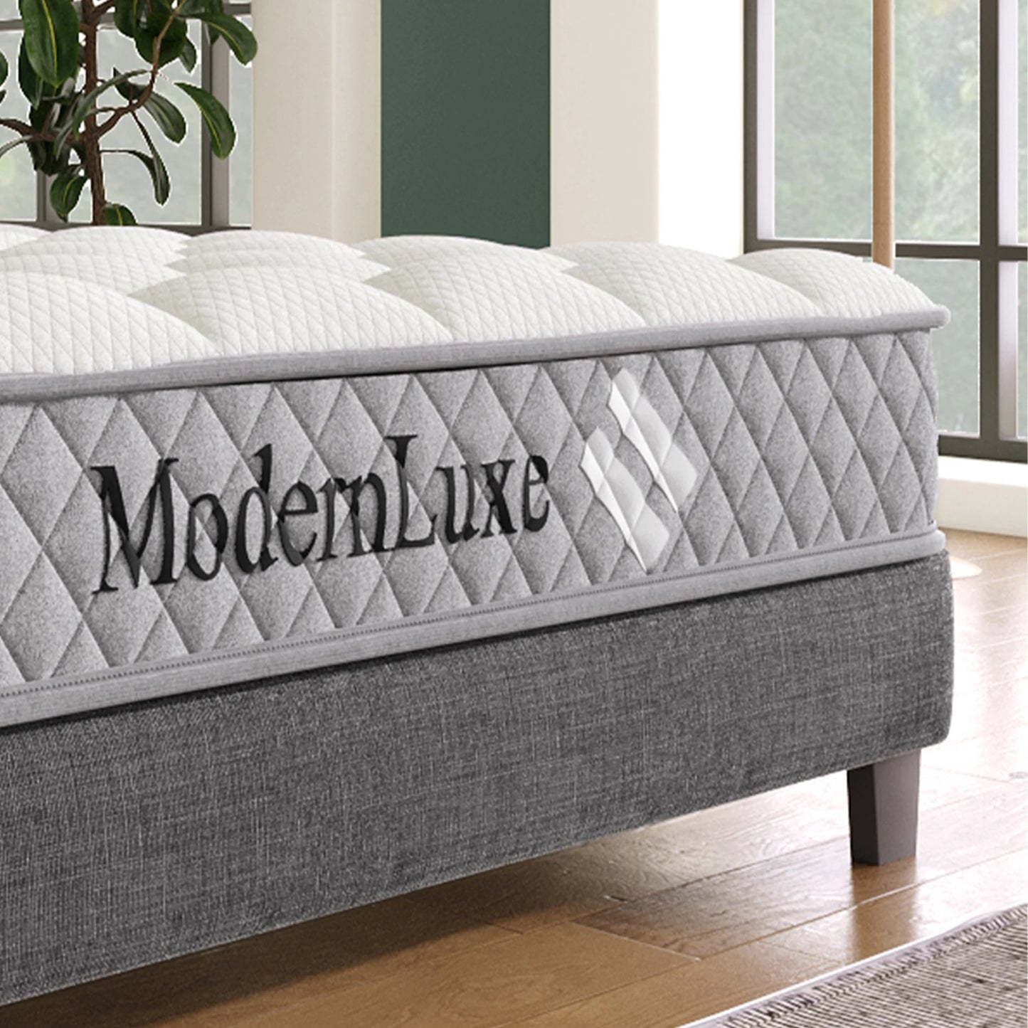 Orthopädische Kaltschaummatratze, 90 x 200 cm, mit 7-Zonen-Taschenfederkern, Festigkeitstufe H3 (mittelfest)