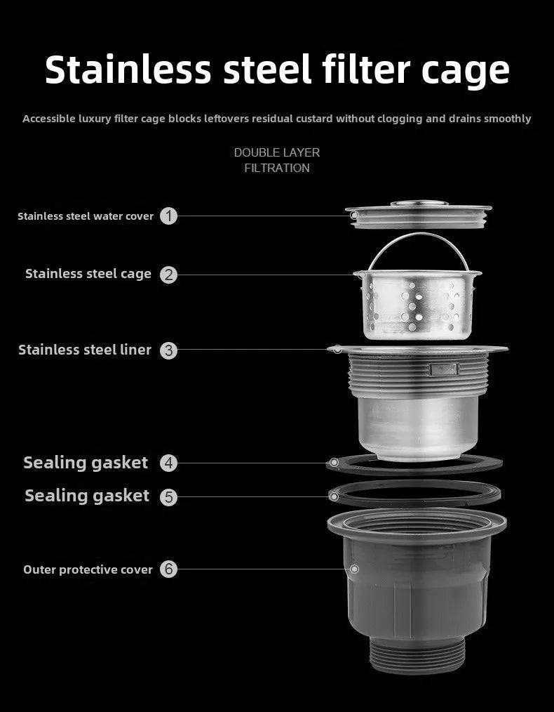 304 Stainless Steel Bar Sink Small Kitchen Sink Hidden Cup Washer Single Slot With Lid Balcony Garden ﻿