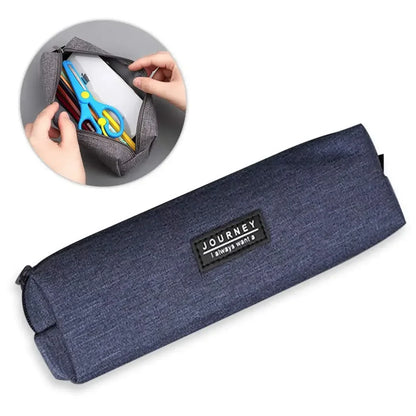 Kleine Bleistifttasche mit Reißverschluss, Make-up-Pinselhalter, Leinwand, Federmäppchen, Box, Organizer, Geschenk für Schule, Studenten, Teenager, Erwachsene, Reisen.