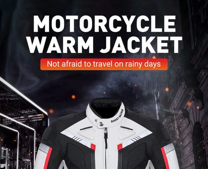 Waterproof Motorcycle Jacket Pant Suit Cold-proof Motorbike Jacket Men Motocross Riding Clothing CE Protective Gear Size M-5XL.
