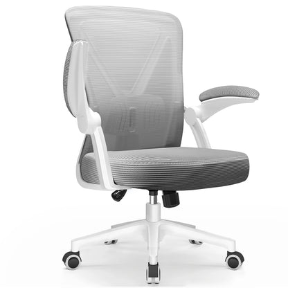 Daccormax Ergonomischer Bürostuhl, verstellbare Lordosenstütze, drehbar, robuste Rollen, gepolsterte Armlehnen, Multi-Neigefunktion zum Entspannen.