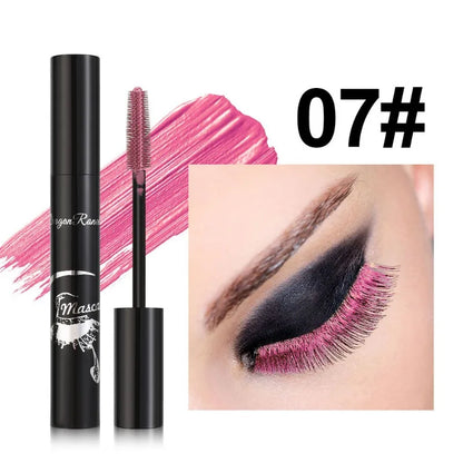 Colorful Waterproof Mascara Blue Purple Pearl Mascara Dense Eye Makeup Bronze Fine Diamond Silver Mascara Cream Cosmetics Makeup