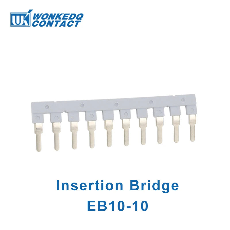 10 Stück UK 10N DIN-Schienenklemmenblock mit Schraubenzug, 10 mm Kabelstecker, mehrfarbig, Universaldraht, elektrischer Steckverbinder UK10N
