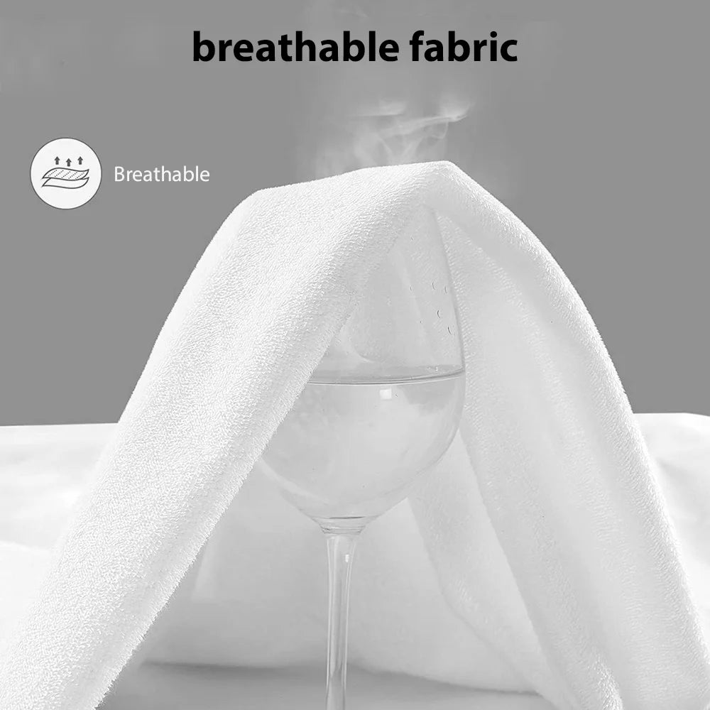 Fitted Sheet with Elastic Bands Non Slip Mattress Covers Waterproof for Single Double King Queen Bed,90/100/140/160/180/200cm.