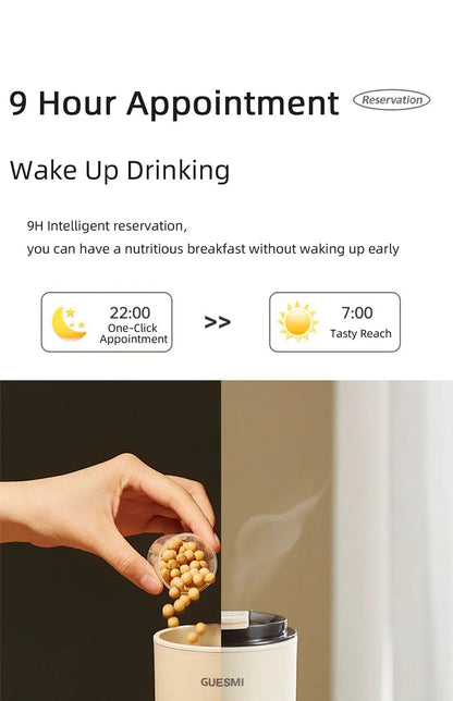350ml Mini Soy Milk Machine Electric Juicer Blender Multifunctional Wall Breaking Machine Soybean Milk Maker Breakfast Machine.