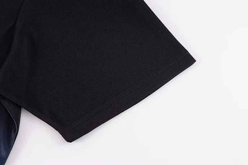 Men's Gradient T-shirt Plus Size 7XL 110-175KG Loose Short Sleeve Tees Men Fashion Round Collar Leisure Oversized Tops.