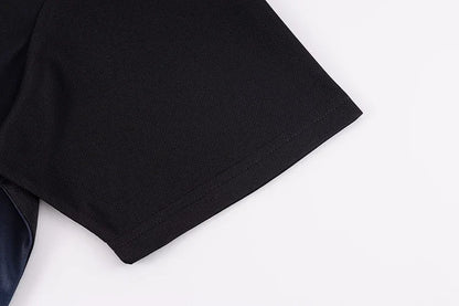 Men's Gradient T-shirt Plus Size 7XL 110-175KG Loose Short Sleeve Tees Men Fashion Round Collar Leisure Oversized Tops.