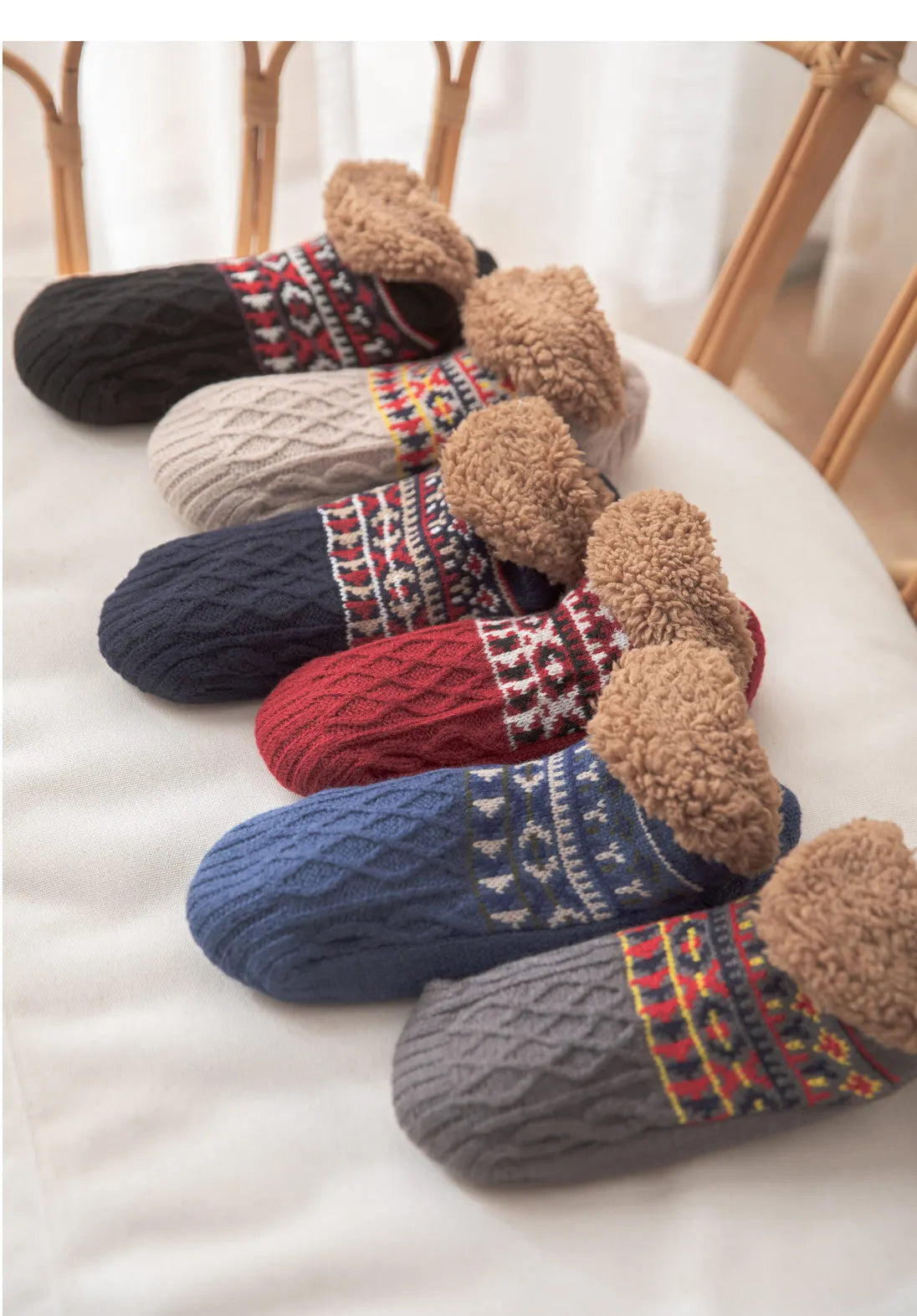 Super Warm Winter Non-slip Floor Socks Women Men Snow Socks Sleep Carpet Socks Slippers Socks Women Velvet Boot Unsiex Home Wear.