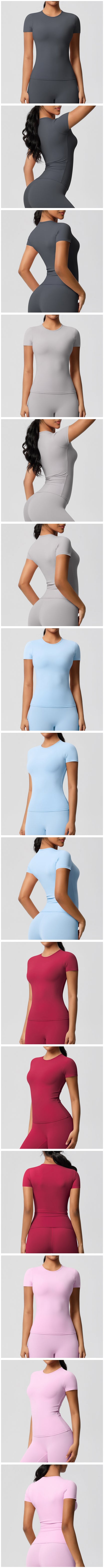 Yoga Suit Gym Sports Set Women Quick-Drying Fitness Set Female Tracksuit Running Workout Long Sleeve Sports Shirt Sportswear.