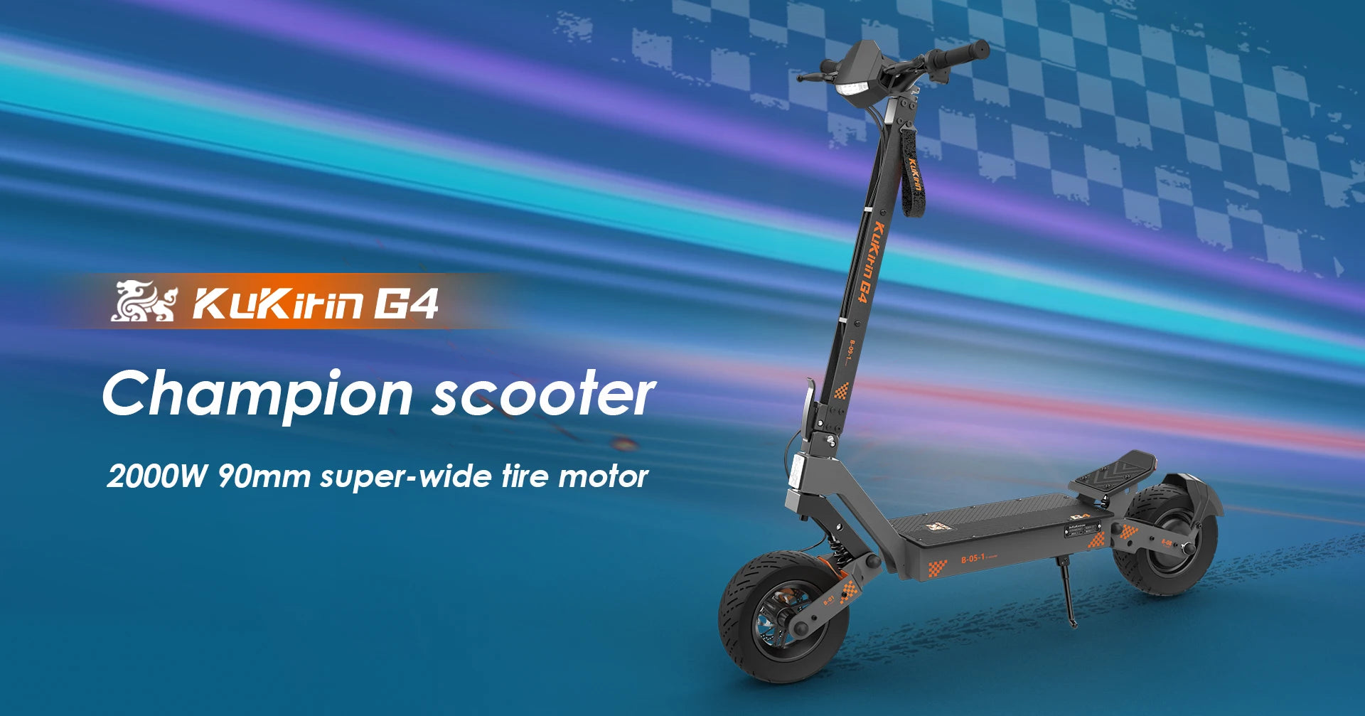 KuKirin G4 Electric Scooter EU Stock 2000W Motor 60V20Ah Baterry 70km/h Top Speed 11-Inch Off-Road Tires Folding E-Scooter.