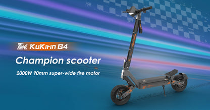KuKirin G4 Electric Scooter EU Stock 2000W Motor 60V20Ah Baterry 70km/h Top Speed 11-Inch Off-Road Tires Folding E-Scooter.