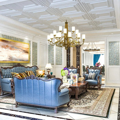 12pcs 50cm 3D Wall Panel 3D wall sticker Relief Art Wall Panel not self-adhesive Sticker Living Room Kitchen bathroom Home Decor