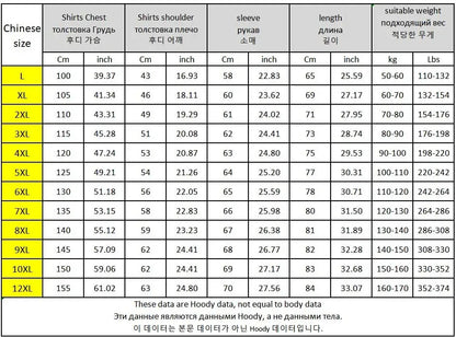 Large Size Men's Hoodie Jacket Hooded Long Sleeve Thick Warm Fleece Lined Sweatshirt Male Casual Winter 10XL 12XL Extra Big Plus.