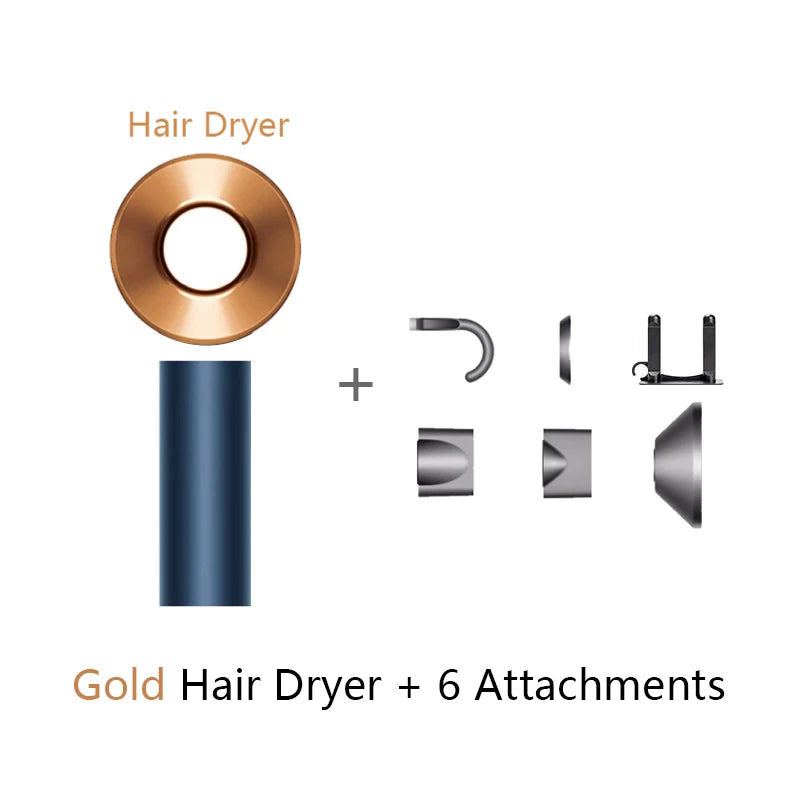 Diffuser Hairdryer Ionic Professional Electric Hair Dryer Leaf Heat Blow Drier With Diffuser Leafless Ion Air Blower Woman 5in1.