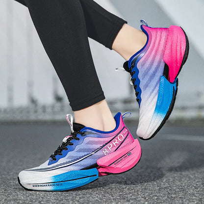 Marathon Air Cushion Herren Sport Laufschuhe Atmungsaktive leichte Damen Bequeme sportliche rutschfeste Carbon Plate Sneakers