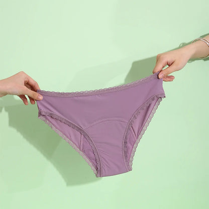 Women Sexy Lace Leak Proof Menstrual Period Panties Physiological Antibacterial Briefs Pants Leakproof Female Period Underwear