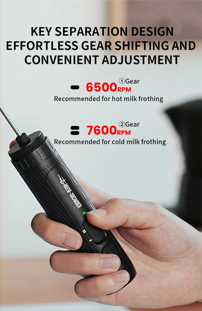 MHW-3BOMBER Official Electric Milk Frother Portable Home Barista Tools Kitchen Accessories.