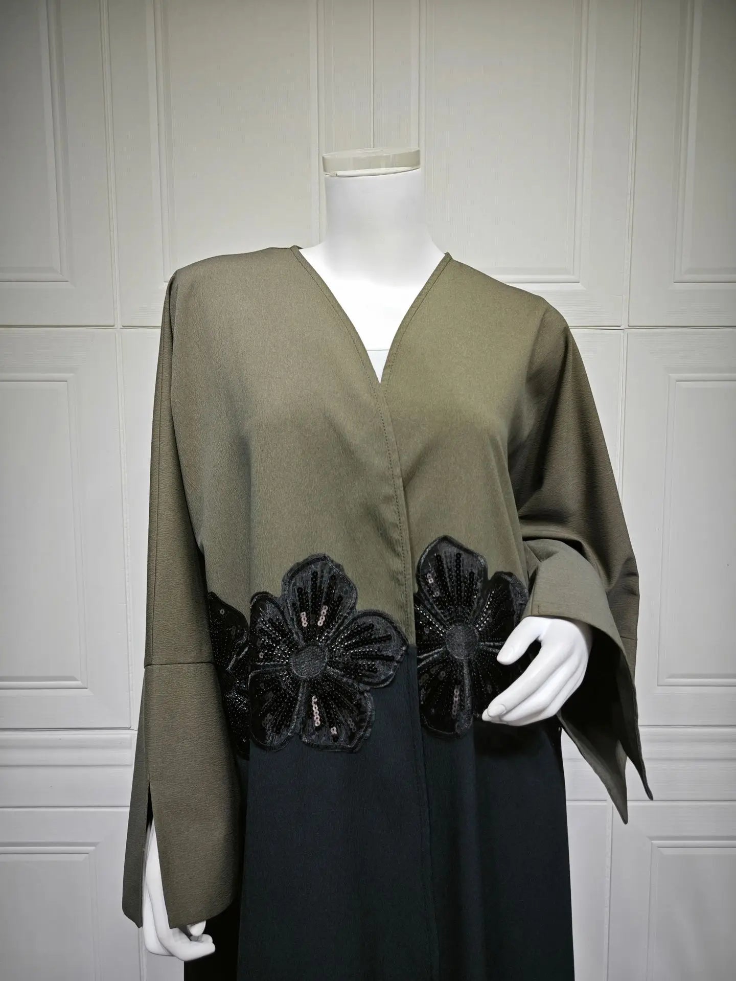 Eid Dubai Open Abaya Appliques Kimono Cardigan Women Muslim Dress Turkey Kaftan Kebaya Caftan Marocain Femme Robe Islam Jalabiya.