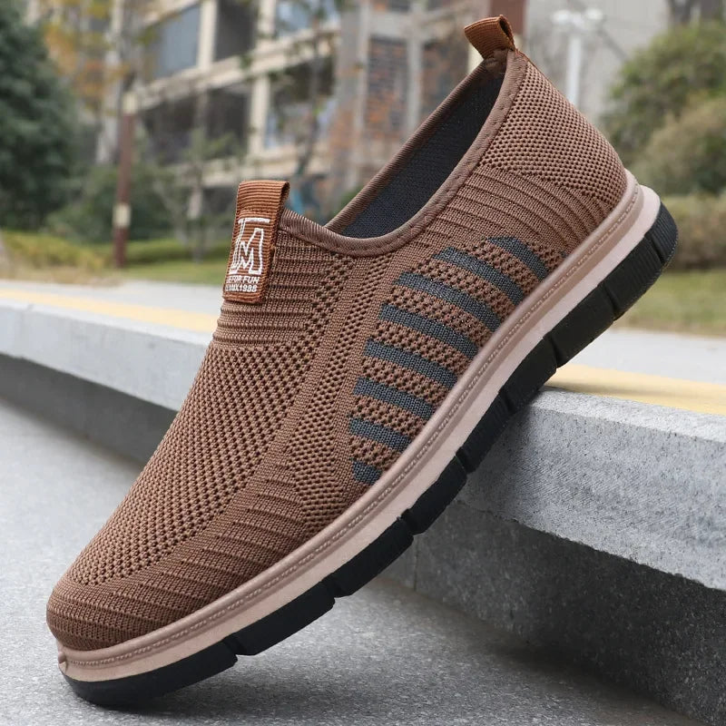 Men's Casual Sneakers Spring Summer Breathable Mesh Lightweight Soft Sole Antimicrobial Free Shipping Shoes.