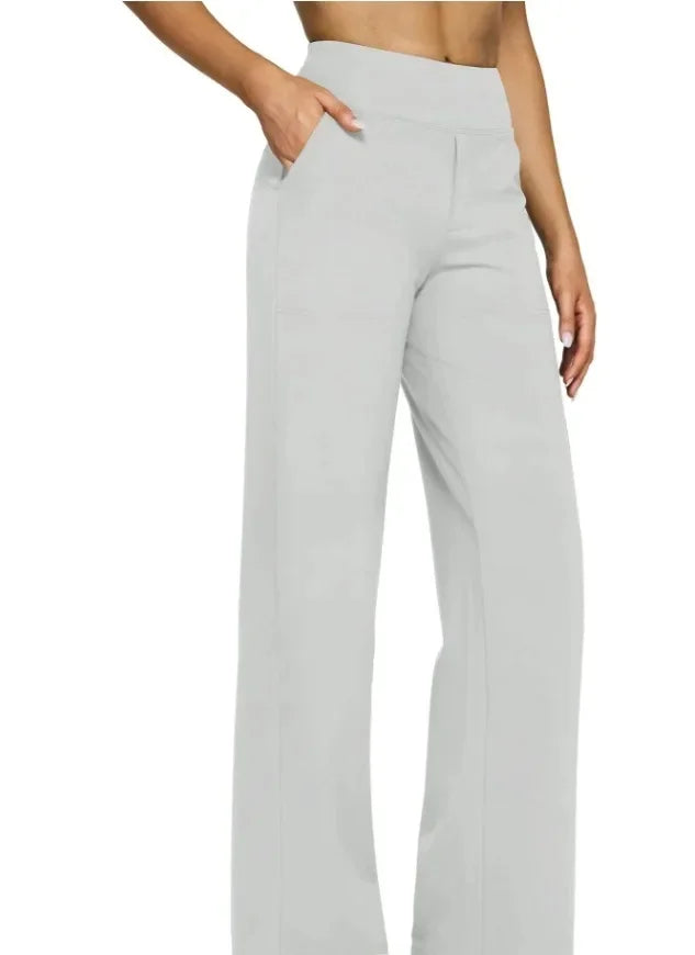 Lässige, lockere Hose mit geradem Bein für Damen, Sommer, Neuankömmling 2024, Taschendetail, bequeme Passform, lange Hose, modisch
