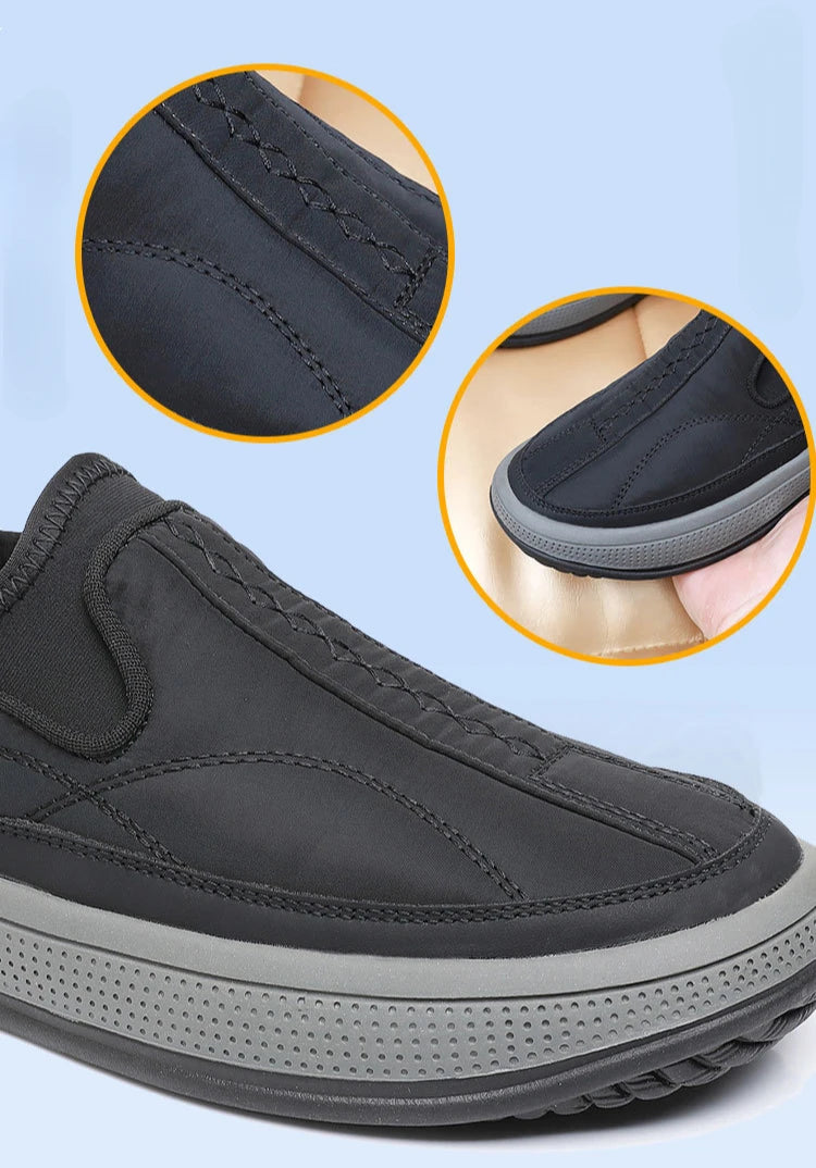 Casual Men's Cloth Shoes Outdoor Men Sports Shoes Comfortable Wear-resistant Soft Bottom Sneakers Light Anti-Slip Walking Shoes.