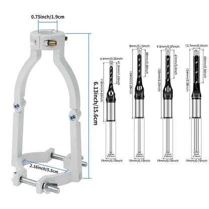 Quadratische Loch Bohrer Adapter Bohrer Befestigungs Halterung Professionelle Befestigung Joint Mortiser Bit für Holzbearbeitung Werkzeuge