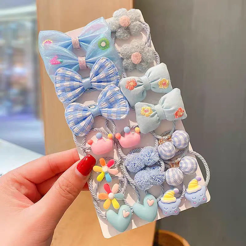 Flower Bow Tie Leather Band Headband Sweet Hair Accessories Baby Does Not Hurt Hair Lovely Headwear Hair Loop.