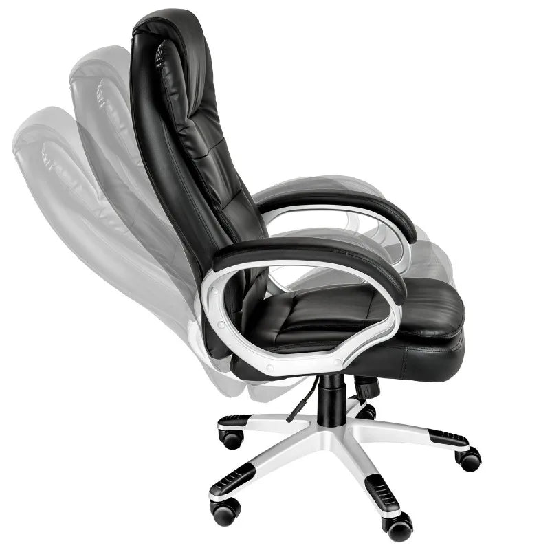 Bürostuhl Chefsessel Drehstuhl Bürostuhl Schreibtischstuhl mit Rollen Schwarz