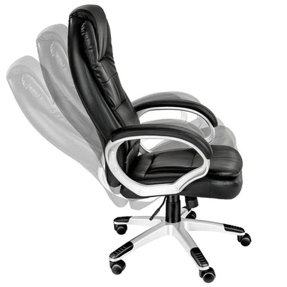 Bürostuhl Chefsessel Drehstuhl Bürostuhl Schreibtischstuhl mit Rollen Schwarz