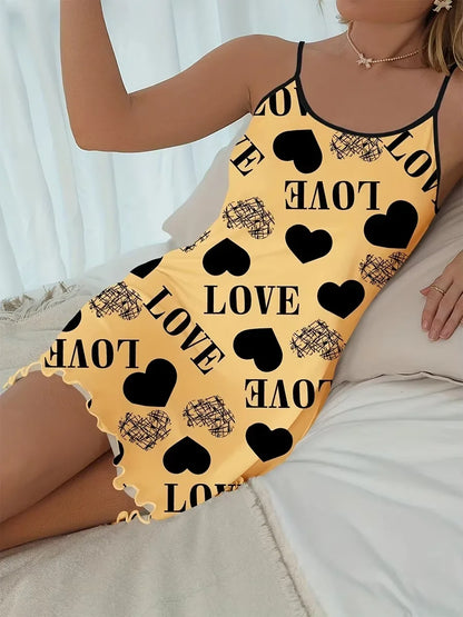 1 Satz Sommer-Damen-Pyjamas, zweiteilig, sexy, lässig, Leibchen, Unterhemd, Shorts, Homewear-Anzug