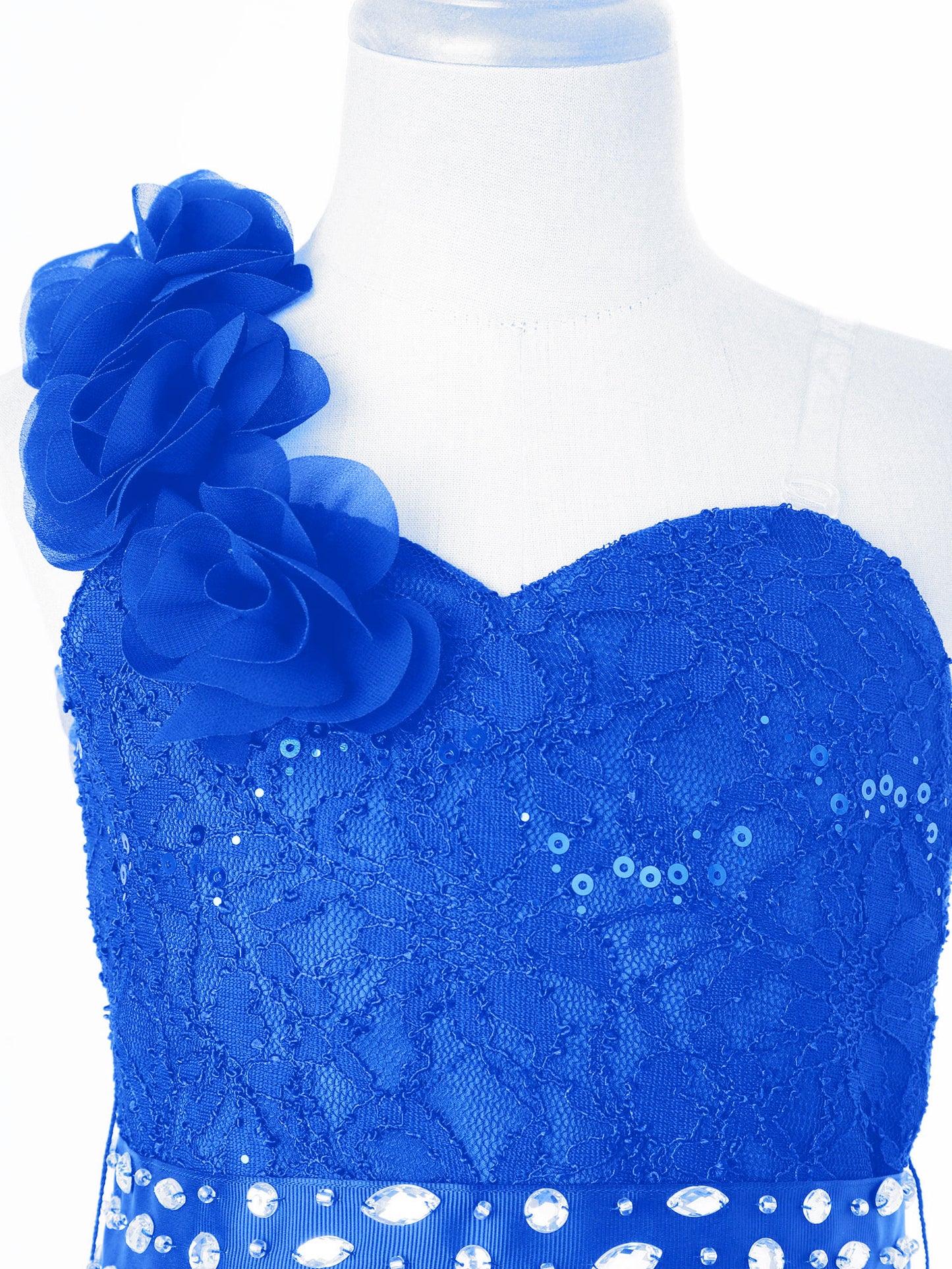 Elegantes Partykleid für Mädchen, Hochzeit, Geburtstag, Abschlussball, Bühne, Festzug, glänzende Pailletten, Perlenapplikation, Spitze, Chiffon, Overall-Kleider