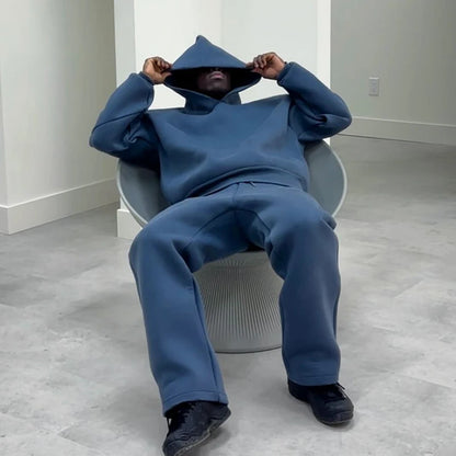 High Street Gothic Einfarbig Sweatshirt Anzug Punk Harajuku Vintage Hip Hop Rock Tasche Casual Streetwear Y2K männer Jogginghose