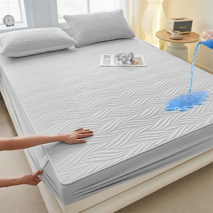 Waterproof Thicken Mattress Cover Quilted Cotton Mat Bed Covers Pad Skin-friendly Fitted Sheet Mattress Protector 100/150/180.