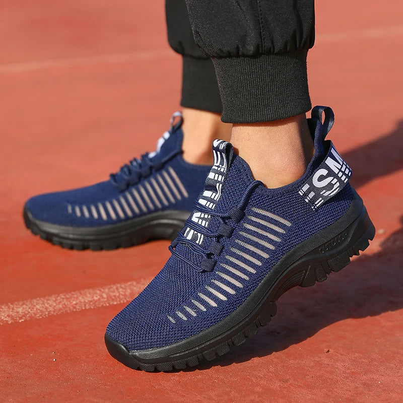 new Shoes for Man	Summer Walking Comfort Platform Sneakers Mesh Fashion Design Breathable Travel Training Jogging Shoes 36-46.