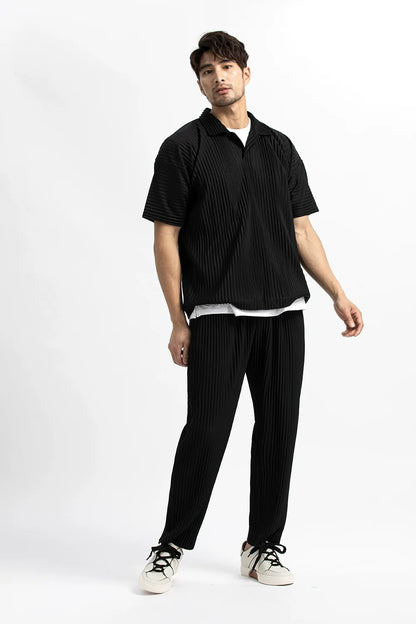 Miyake Pleated Pants For Men Casual Pants Men Japanese Streetwear Men Fashion Japanese Style Trousers Baggy Pants Wild Trousers.