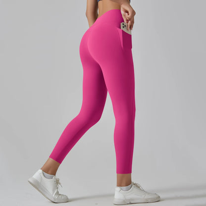 Women Leggings With Pockets Yoga Pants Gym Leggings Sport Women Fitness High Waist Female Legging Tummy Control Running Training