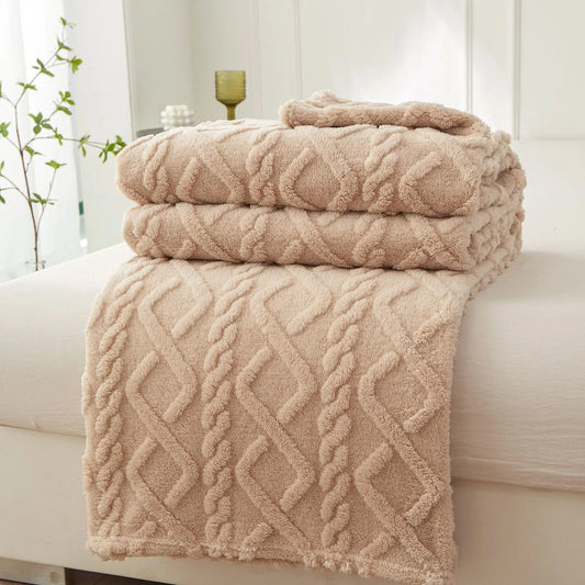 New Winter Blanket Home Warm Sherpa Soft Sofa Cover Throw Newborn Wrap Kids Bedspread Travel Textile Fleece Thick Warm Blanket.