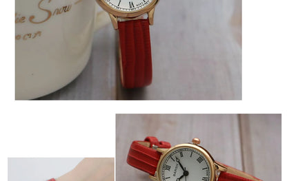 Simple Women Watches Luxury Design Leather Watch Ladies Quartz Wristwatch Womens Small Round Dial Clock Reloj Mujer.