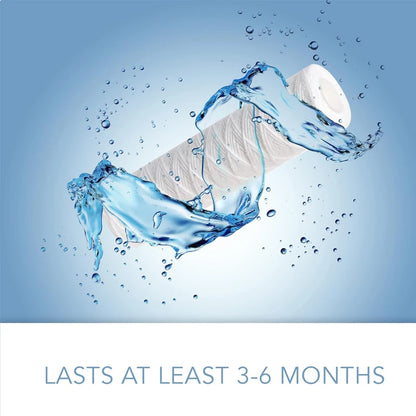 6pcs Universal String Wound Sediment Water Filter Cartridges for Most 10-Inch RO Unit 5 Micron – 10" x 2.5"