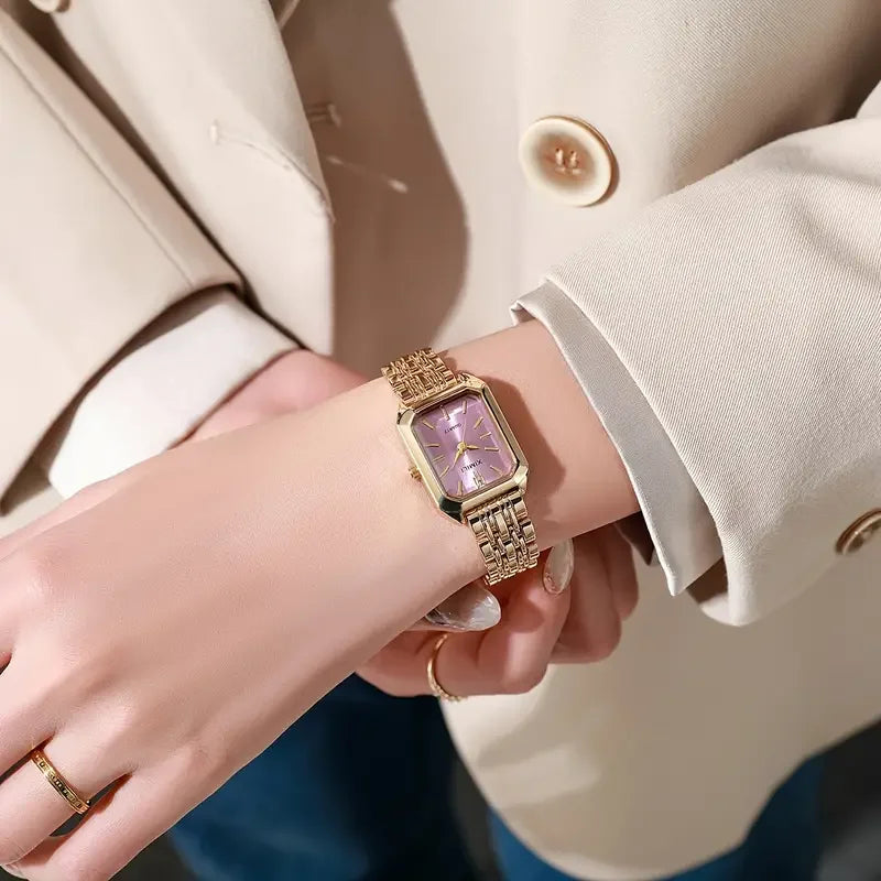 1PCS Fashion Women's Watch Luxury Trendy Versatile Quartz Watch Suitable for Daily Clothing Matching or As a Gift.