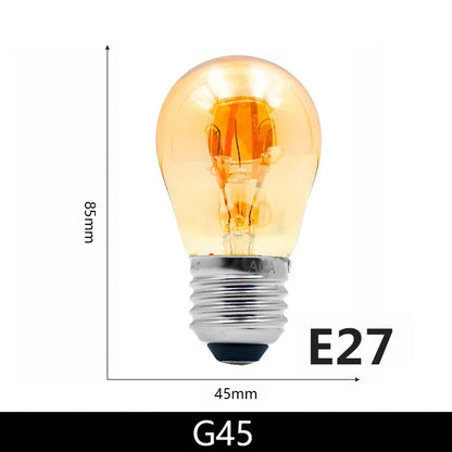 E14 E27 Spirale Licht G80 G95 G125 LED Glühlampe 220V 4W 2200K Retro Vintage Lampen dekorative Beleuchtung dimmbare Edison Lampe