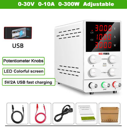 NICE-POWER DC Lab Power Supply 30V 60V 120V Adjustable Source For Phone Repair 24V 48V Switching Power Supply Battery Charging