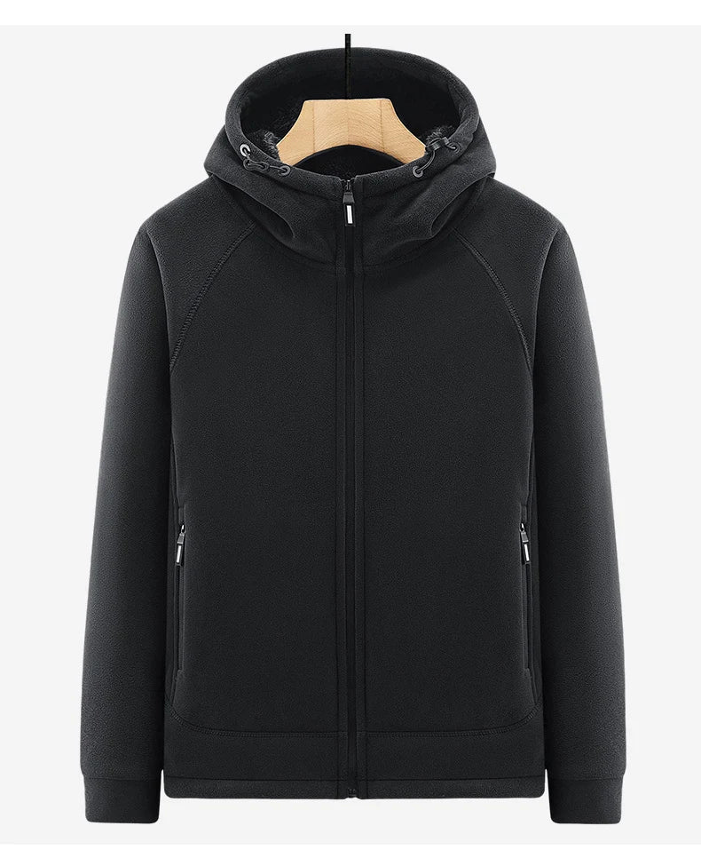 Winter Men Fleece Warm Jackets Mens Windproof Thick Jackets Parkas Coats Men Hooded Casual Outwear Jackets Male LZLLTT.