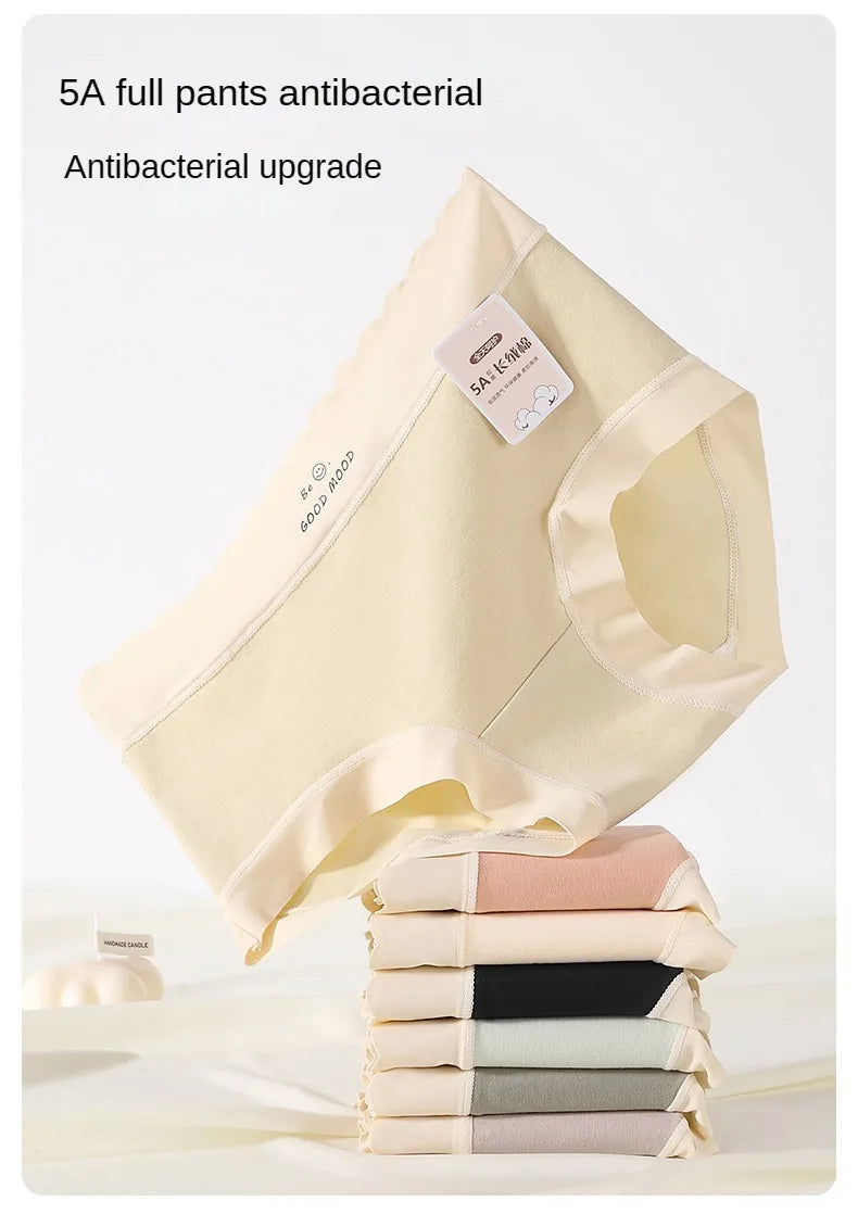 3PCS Female Underwear Antibacterial Pure Cotton Sexy Mid-rise Cotton Panties Woman Traceless Fashions Women's Intimate Intimates.