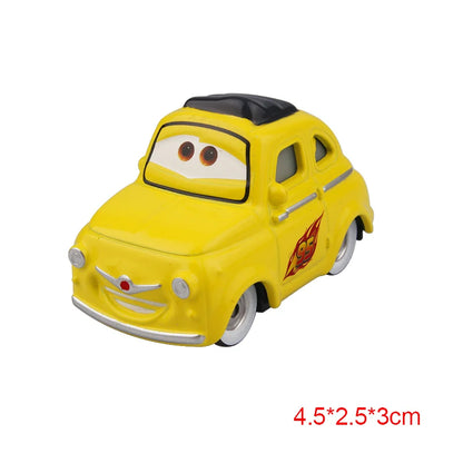 Disney Pixar Cars 2 3 Lightning McQueen Race Div Fritter Miss Tractor Frank 1:55 Diecast Metal Alloy Model Car For Kid Xmas Gift