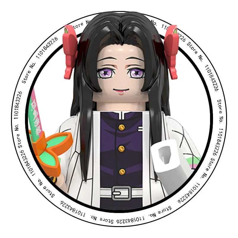 2025 Hot Toys WM6116 WM6138 Demon Slayer Blade Building Blocks Mini Action Figure Accessories Halloween Christmas Gifts for Kids.