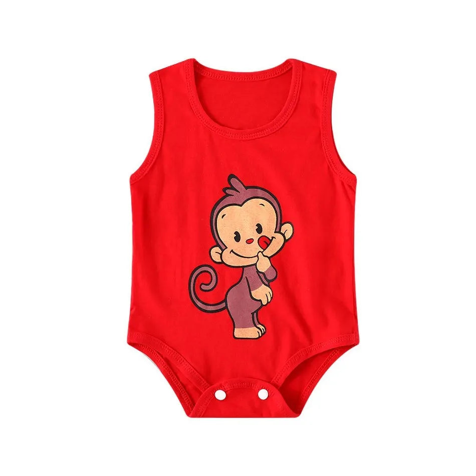 Sommer Baby Body Kinder Ärmellose Casual Einteiliges Neugeborenen Jungen Mädchen Cartoon Tier Strampler Kleinkind Overall Kleidung 0-2 jahre.