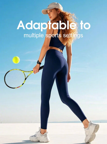 High-Waisted Workout Leggings - 4-Way Stretch, Slim Fit, Butt Lifting & Tummy Control for Gym, Yoga, Running & Daily Wear.